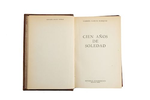 García Márquez, Gabriel. Cien Años de Soledad. Buenos Aires: Editorial Sudamericana, 1967. First edition.