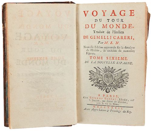 Careri, Gemelli. Voyage du Tour du Monde. Paris: Chez Etienne Ganeau, 1727. 20 plates.
