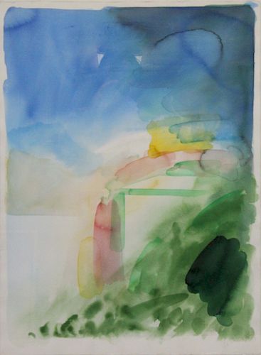 TILLYER, William. Watercolor on Paper. Abstract