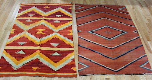 Lot of 2 Antique Navaho Rugs.