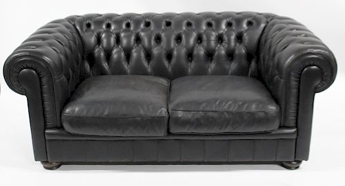 Vintage and Fine Quality Leather Chesterfield Sofa