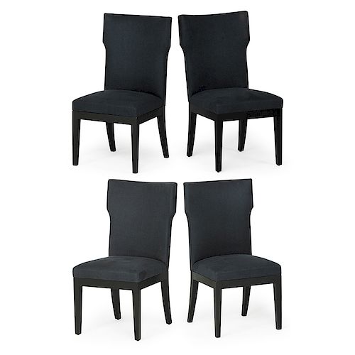 CHRISTIAN LIAIGRE Four tall back chairs