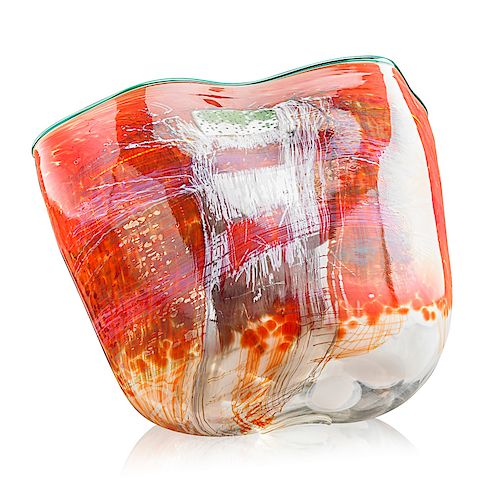 DALE CHIHULY Fine and large Soft Cylinder