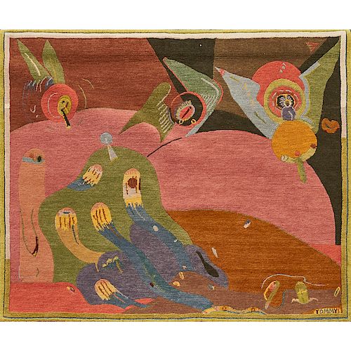 TOMMY SIMPSON Rug, "The Gathering"