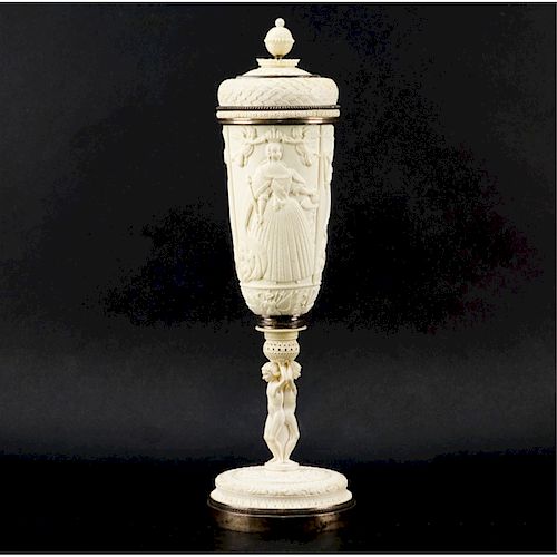 19th Century Russian Figural Vase