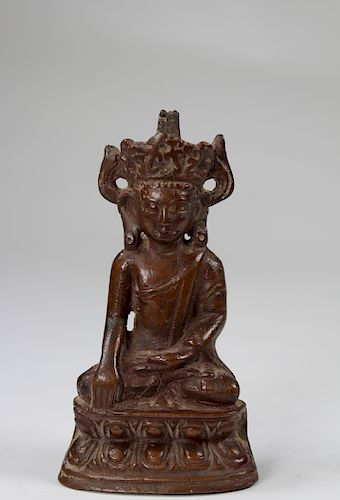 Yuan Dynasty, Chinese Bronze Akshobhya