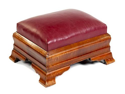 A Victorian Ottoman Height 12 x width 23 1/4 inches.