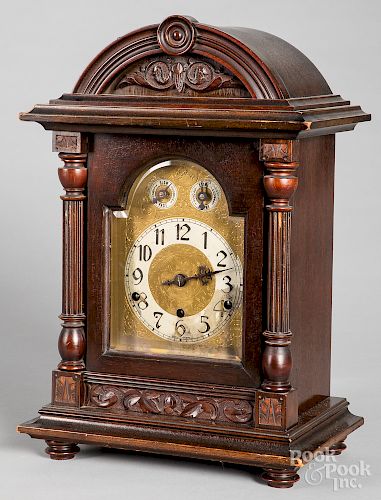 German Kienzle Uhren mahogany mantel clock