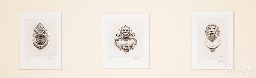 Five signed etchings by Daniel Graves