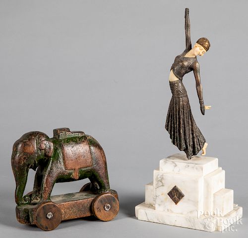 Composition sculpture of a dancer, etc.