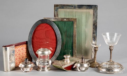 Sterling silver mounted tablewares