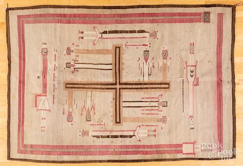 Large Navajo Yei rug