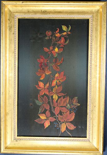 Early Antique Still Life Painting on Silk