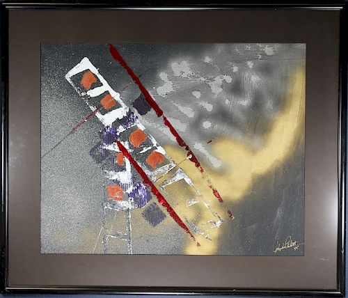 Signed, Mixed Media Abstract Painting