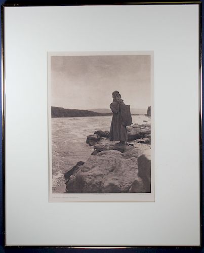 Edward Curtis Photogravure, "The Fish Carrier"