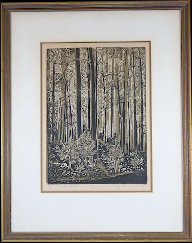 "Pride of the South" 56/64 Signed Woodcut