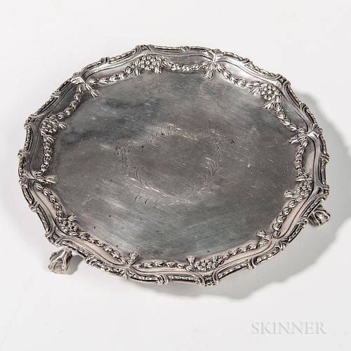 George III Sterling Silver Circular Waiter