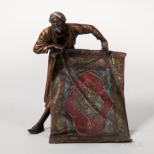 Austrian Cold-painted Bronze Figure of a Carpet Seller