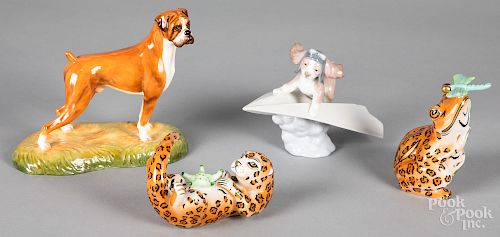 Collection of four assorted porcelain figures
