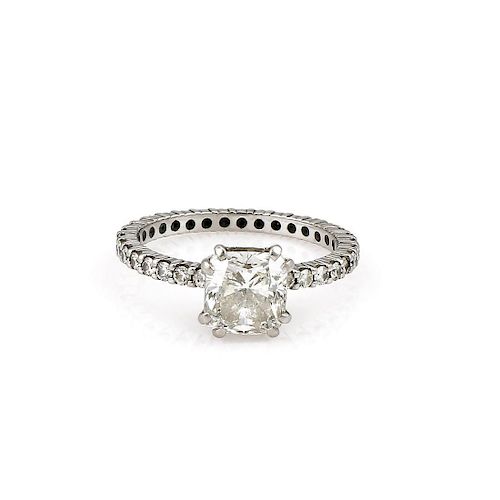 Platinum 2.21ct GIA Diamond Engagement Ring