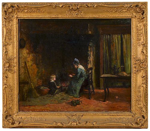 Signed 19th Century Oil Painting