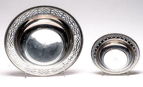 Two Tiffany & Co. Sterling Reticulated Dishes