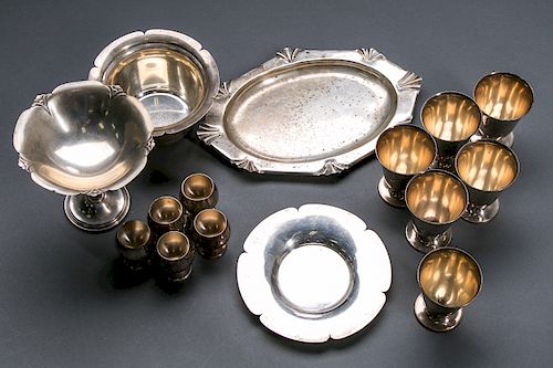 Group, 15 Pieces of American Sterling Silver