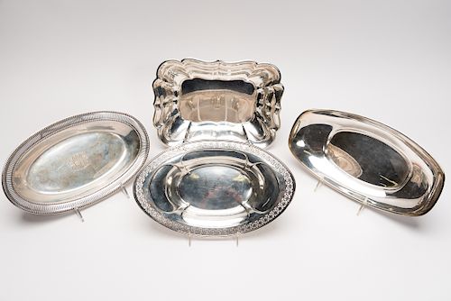 Four Sterling Silver Bowls of Various Makers