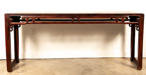 Chinese Hardwood Altar or Console Table, 19th C