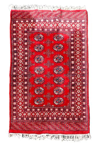 Hand Woven Bokhara Rug or Carpet, 4' 3" x 6' 6"