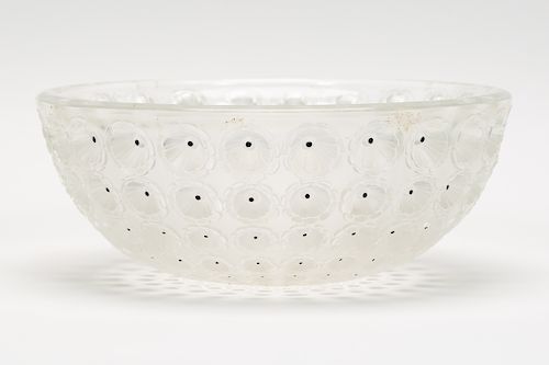 Lalique Crystal "Nemours" Floral Bowl