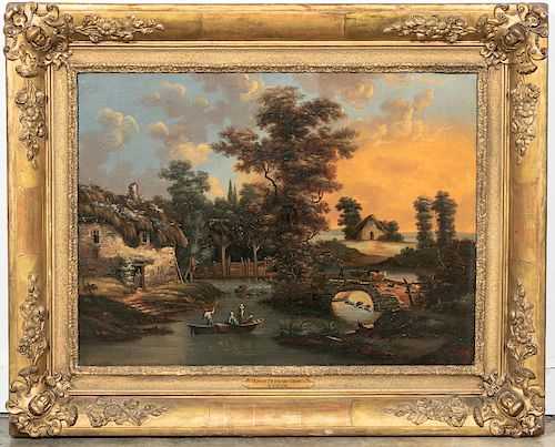 Signed Gere, French Oil on Canvas Landscape