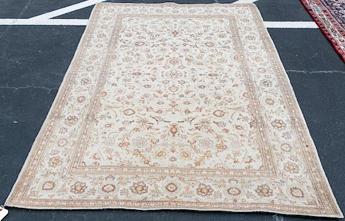 Hand Woven Tabriz Rug or Carpet, 7' 1" x 4' 4"