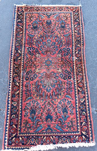 Small Hand Woven Sarouk Rug or Carpet