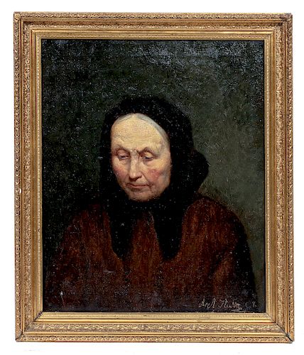 Axel Theodor Kulle, Signed 1908 Swedish Portrait