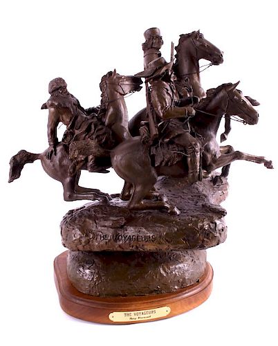 Original G.C. Wentworth "The Voyageurs" Bronze