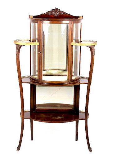 Ornate Victorian Glass Display Cabinet