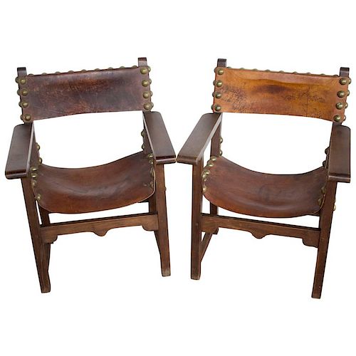 Pair of Antique Spanish Chairs