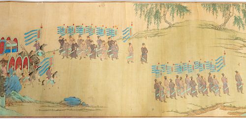 Important Scroll After Qiu Ying, Scene of Zixushanglin