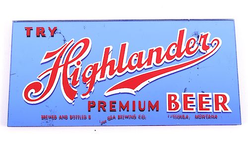 Highlander Beer Advertising Sign