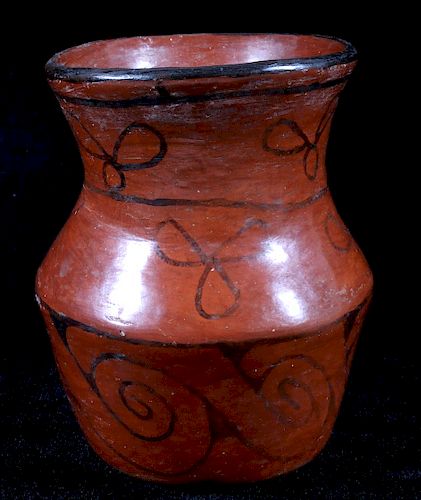 Native American Glazed Maricopa Pottery Jar