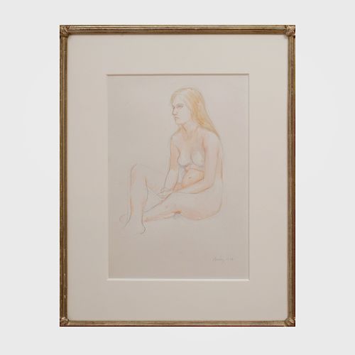 William Bailey (b. 1930): Seated Nude