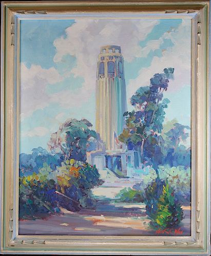 Jack Won  (born 1922) "Coit Tower" San Francisco