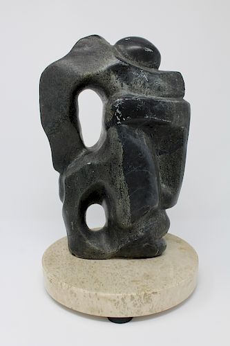 Mid Century Modern Carved Stone Figural Sculpture