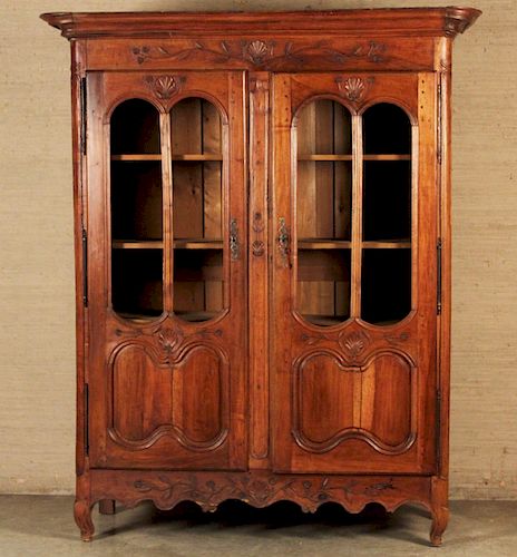 19TH C. PROVINCIAL LOUIS XV STYLE ARMOIRE