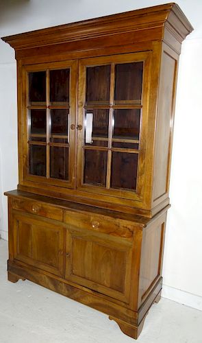 LOUIS PHILIPPE FRENCH WALNUT BIBLIOTHEQUE