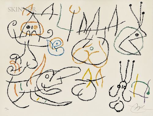 Joan Miró (Spanish, 1893-1983)  Plate  from Ubu aux Baléares
