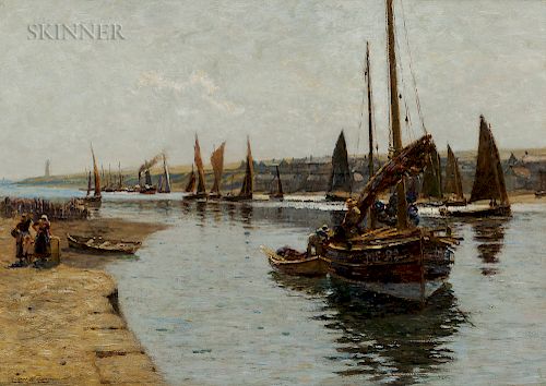 Robert Weir Allan (British, 1852-1942)  The Herring Fleet, Montrose