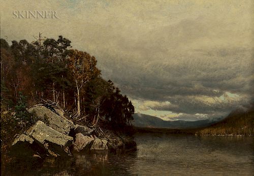 Alexander Helwig Wyant (American, 1836-1892)  Adirondacks-Early Autumn