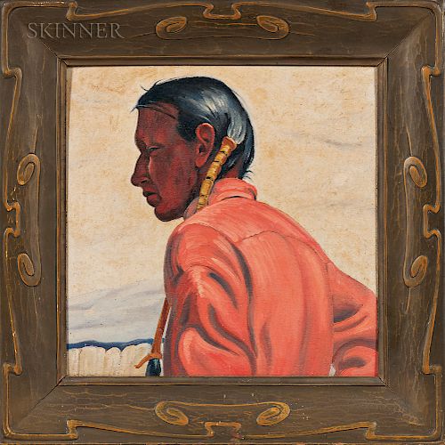 Ernest Martin Hennings (American, 1886-1956)  Taos Profile  (Study of Frank Samora)
